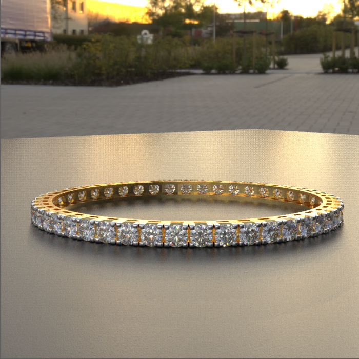 Avarta Jewellery Cosmic Sparkle 20 Cents Each Lab Diamond Bangle - Image 3